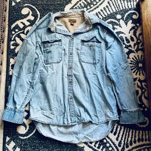 Faded Glory Denim Full Button Up